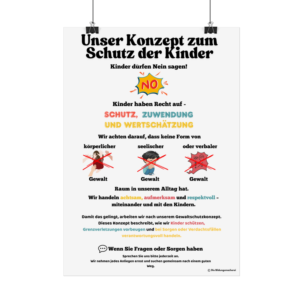 Kinderschutz in Kitas - Poster