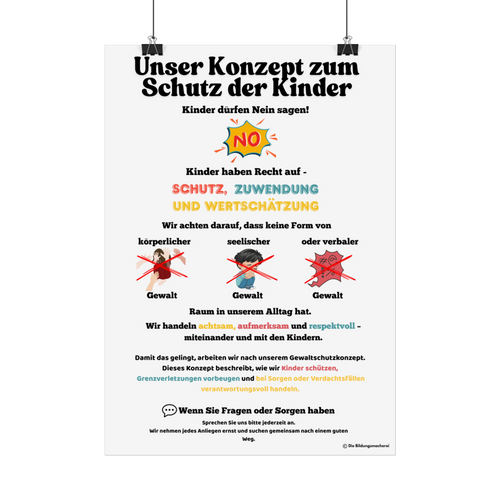 Kinderschutz in Kitas - Poster