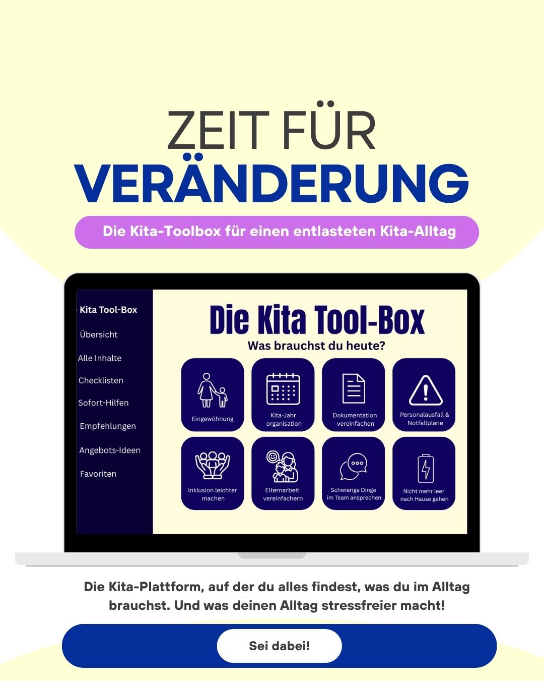 Die Kita-Toolbox - alles für einen entspannteren Kita-Alltag- Vorverkauf!