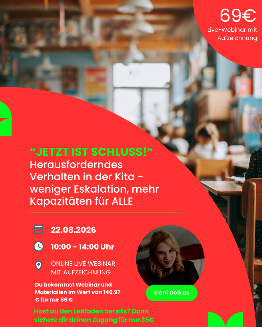 Jetzt ist Schluss! Webinar Herausforderndes Verhalten in der Kita