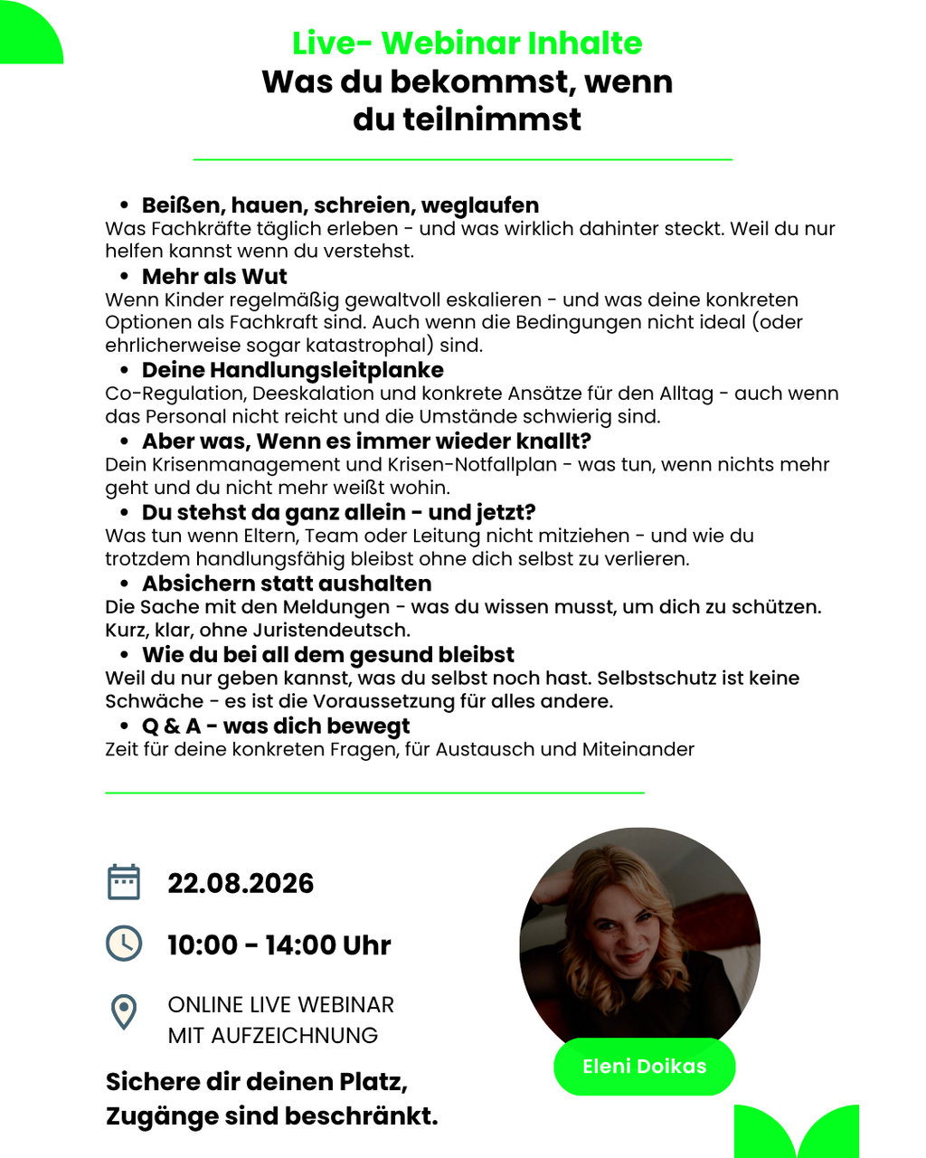 Jetzt ist Schluss! Webinar Herausforderndes Verhalten in der Kita